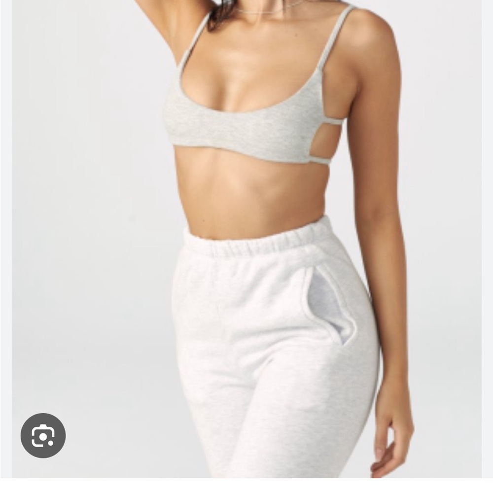 Joah Brown Light Gray Scoop Bralette